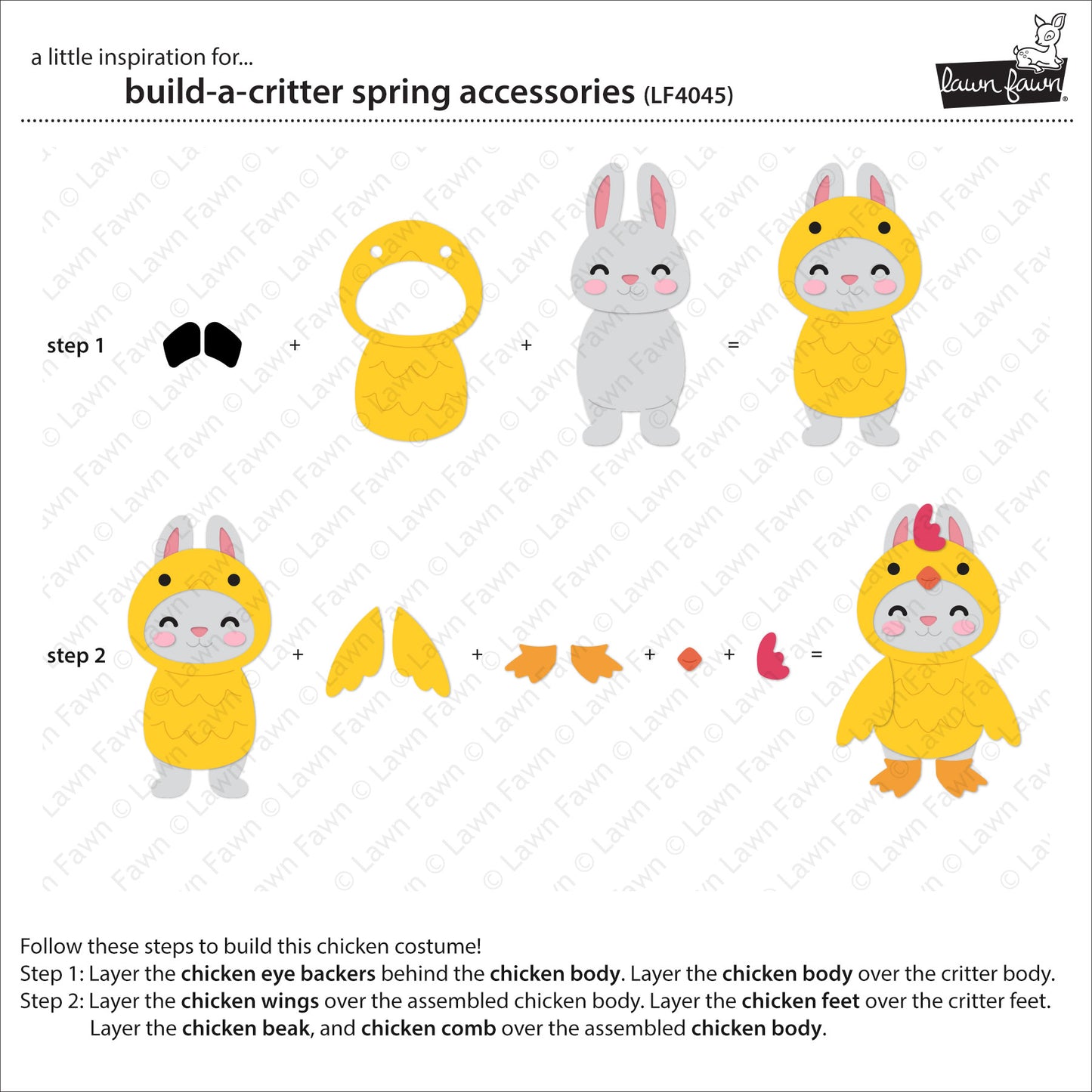 Lawn Fawn - 4045 Build A Critter Spring Accessories