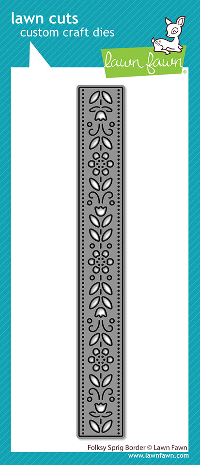 Lawn Fawn - 4047 Folksy Sprig Border die set