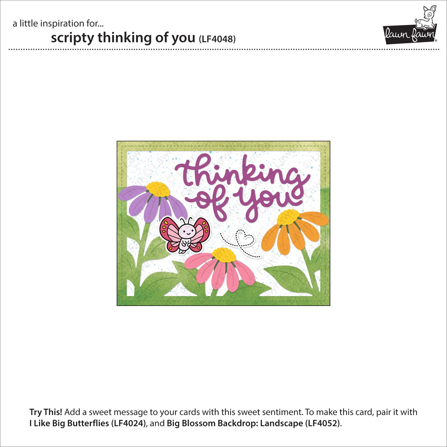 Lawn Fawn - 4048 Scripty Thinking Of You