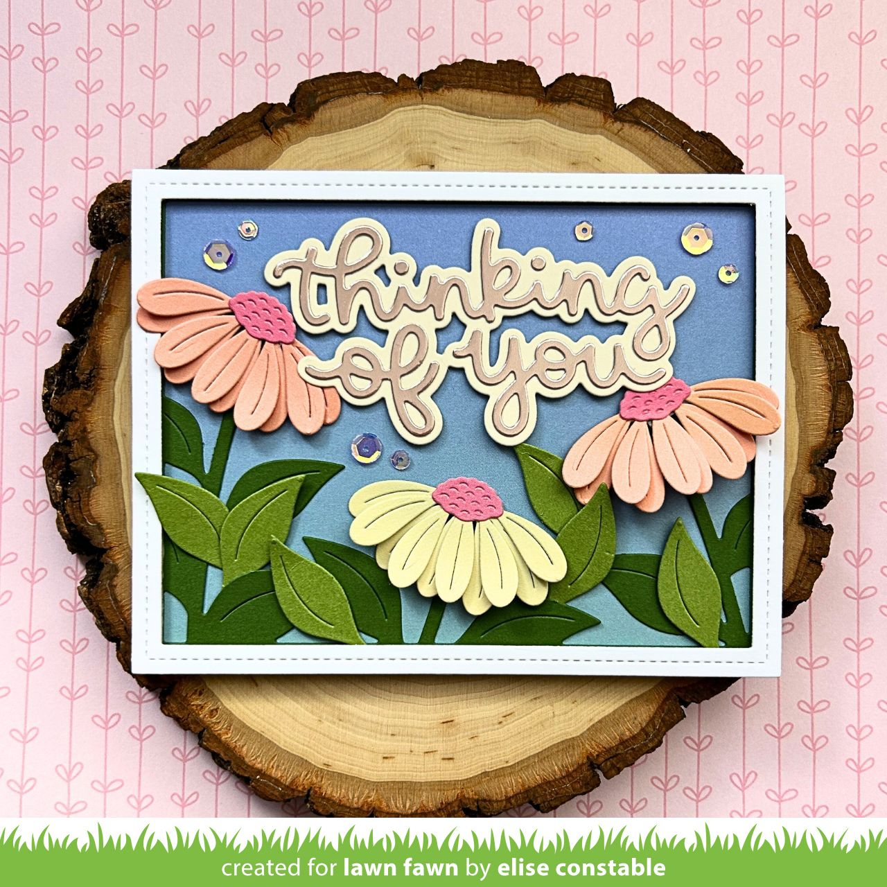 Lawn Fawn - 4048/4049 Scripty Thinking Of You and Thinking Of Your Add-on bundle