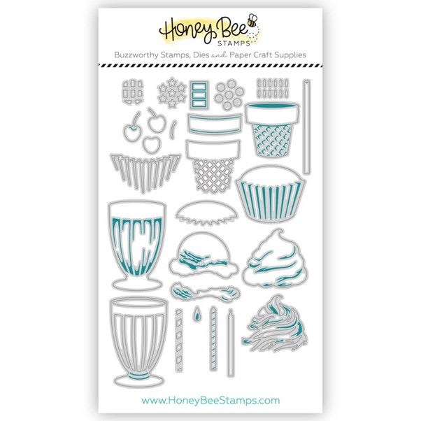 HoneyBee Stamps - Lovely Layers Cupcake & More (die set)