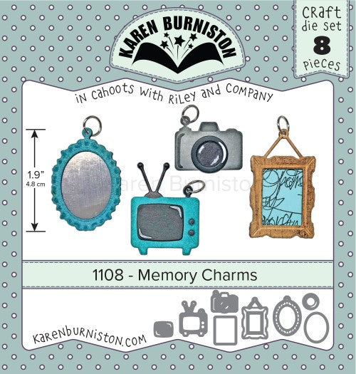 Karen Burniston Die Set - 1108 Memory Charms - sold out