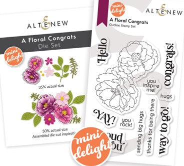 Altenew - Stamp & Die Mini Delight - A Floral Congrats