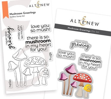 Altenew - Mushroom Greetings (complete set) - sold out