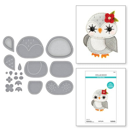 Spellbinders - Felt Snowy Owl die set