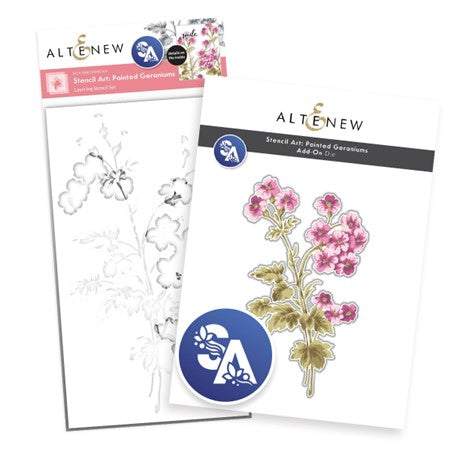 Altenew - Painted Geraniums (Stencil and Die Set)