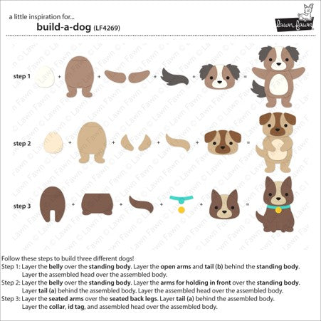 Lawn Fawn - Build-A-Dog die LF4269