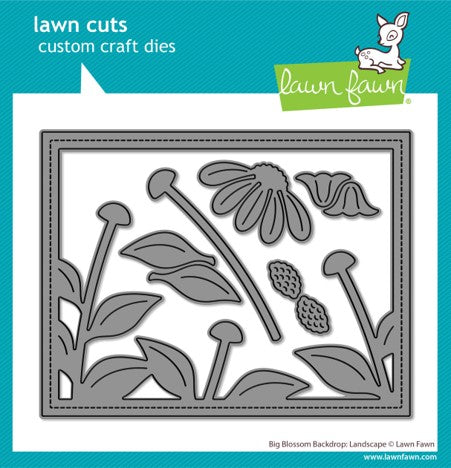 Lawn Fawn LF4052 Big Blossom Backdrop Landscape