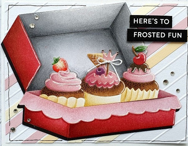 Waffle Flower - Boxed Cupcakes Die