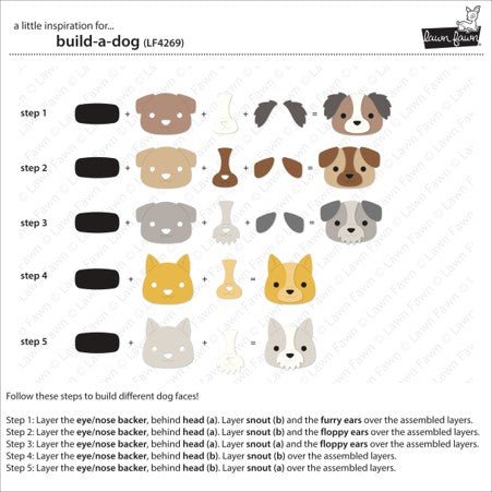 Lawn Fawn - Build-A-Dog die LF4269