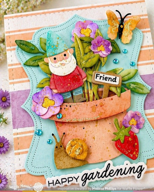 Waffle Flower - Postage Collage Garden Critters die - 422344