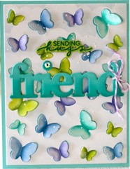 Waffle Flower - Duo-Tone Butterfly Stencil