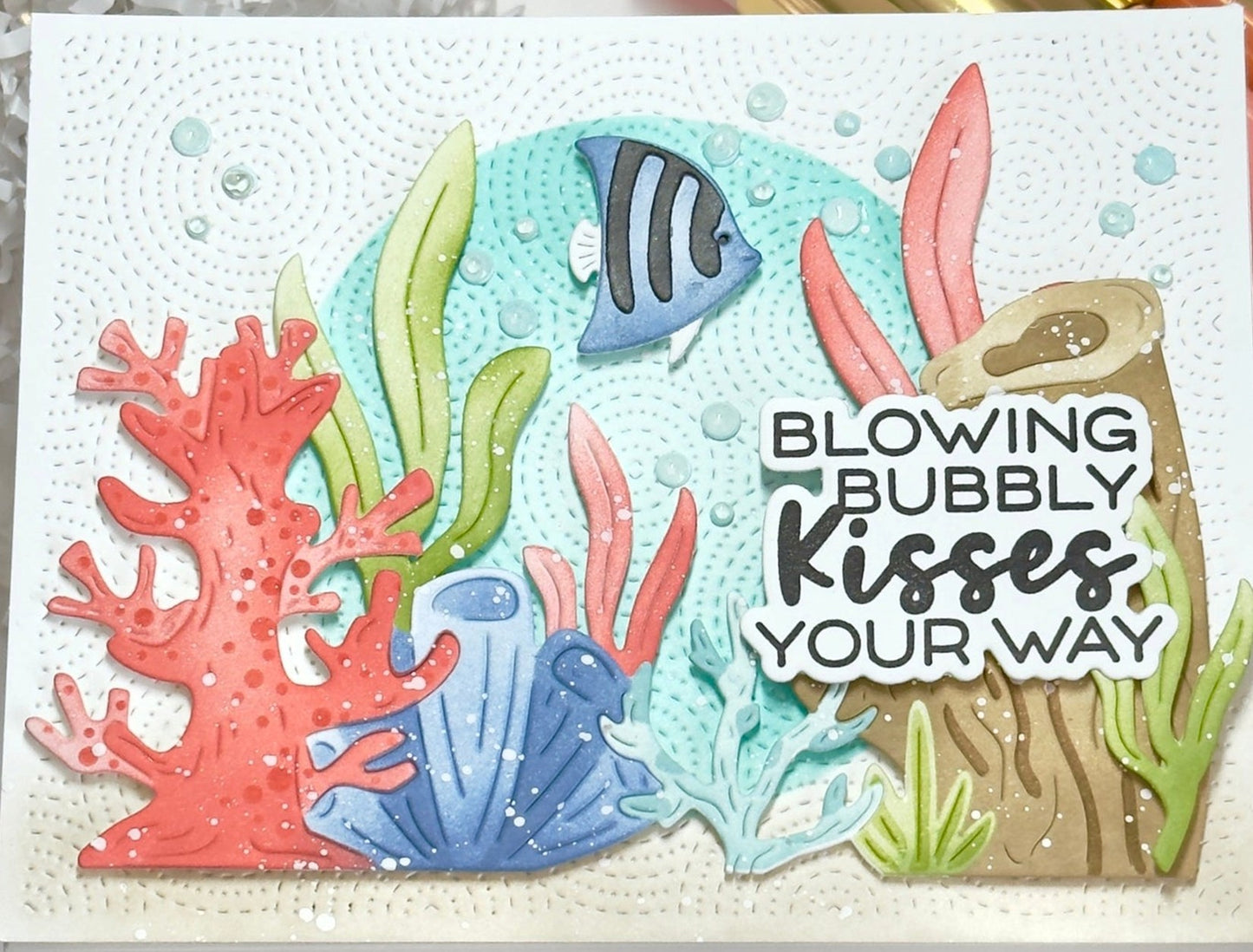 Waffle Flower - Coral Reef Stencil