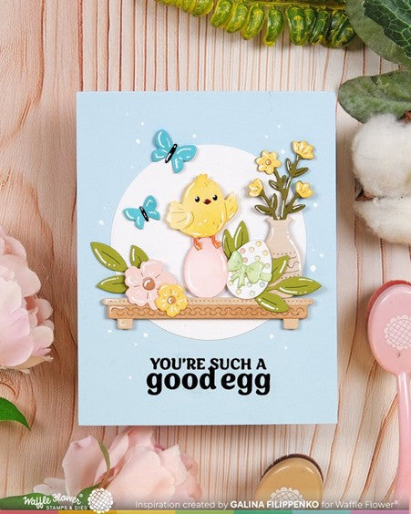 Waffle Flower Designs - Floral Shelf die***