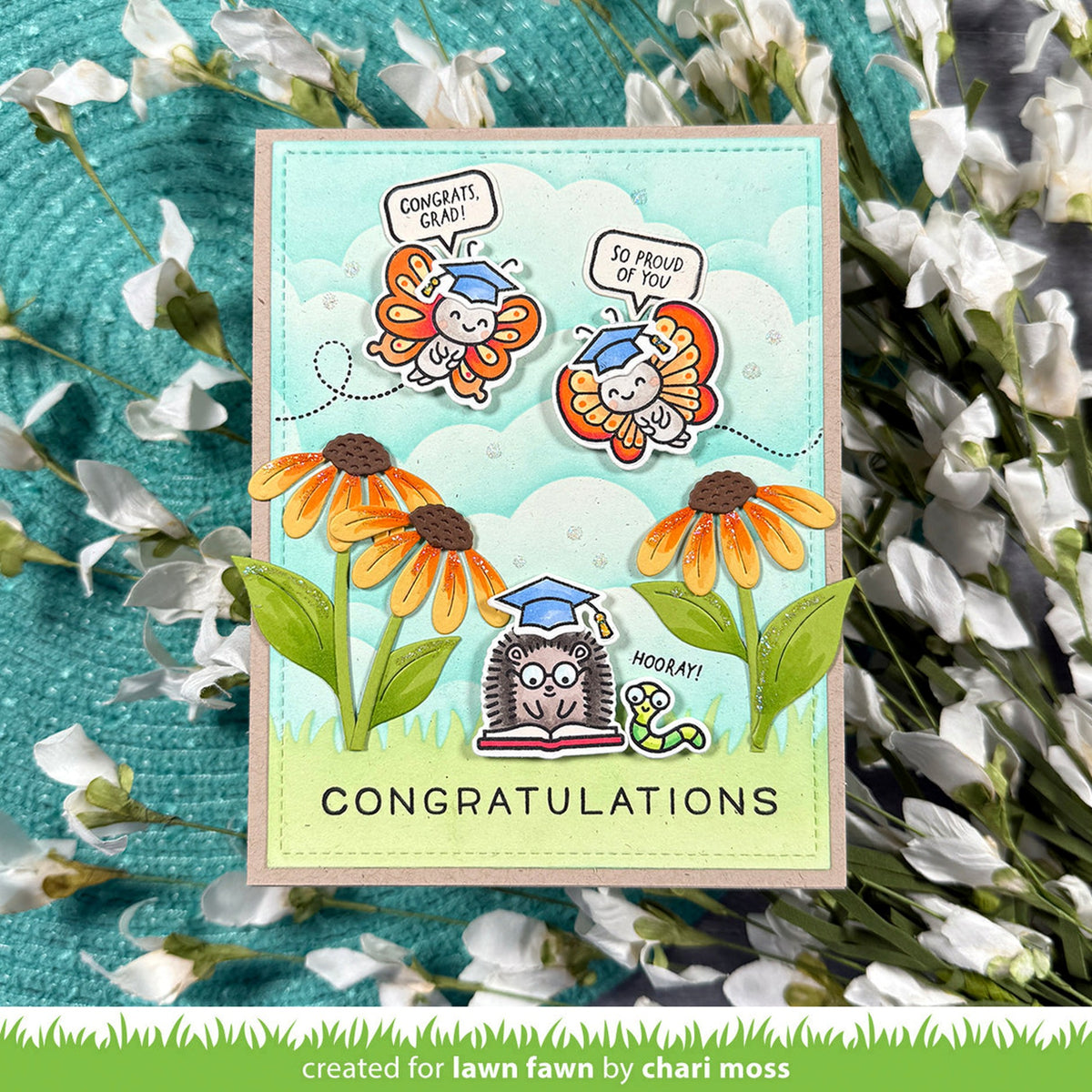 Lawn Fawn LF4092 Big Blossom Flowers