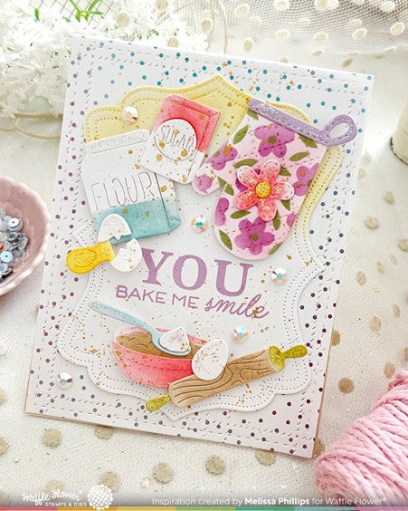 Waffle Flower Designs - Baking Fun die