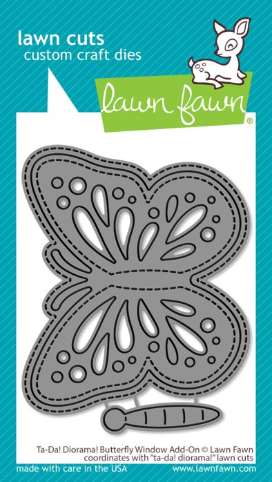 Lawn Fawn LF3370 Ta-Da Diorama Butterfly Window Add-On die