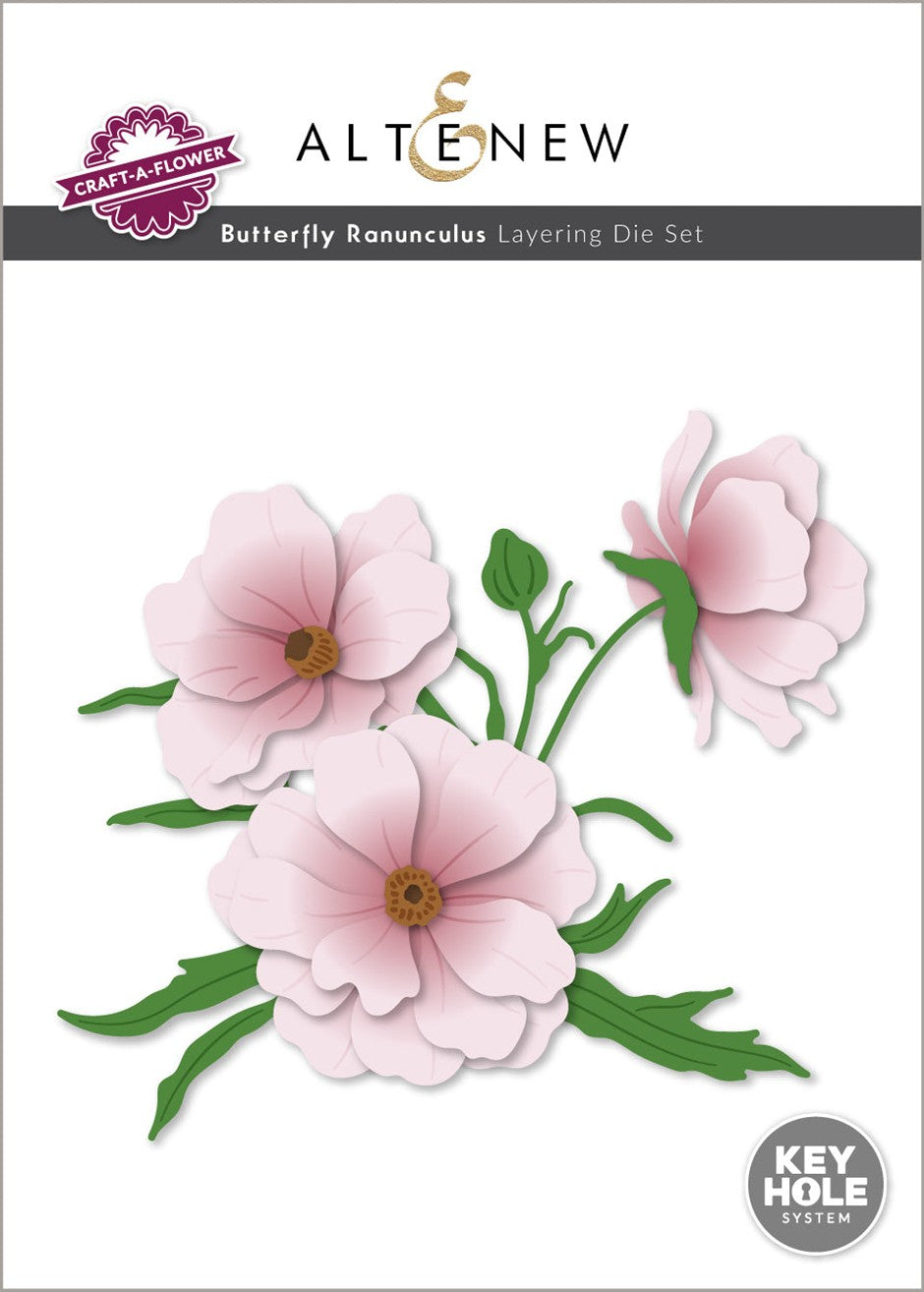 Altenew - Craft-A-Flower: Butterfly Ranunculus Layering Die Set