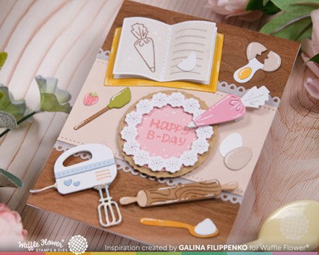 Waffle Flower Designs - Baking Fun die