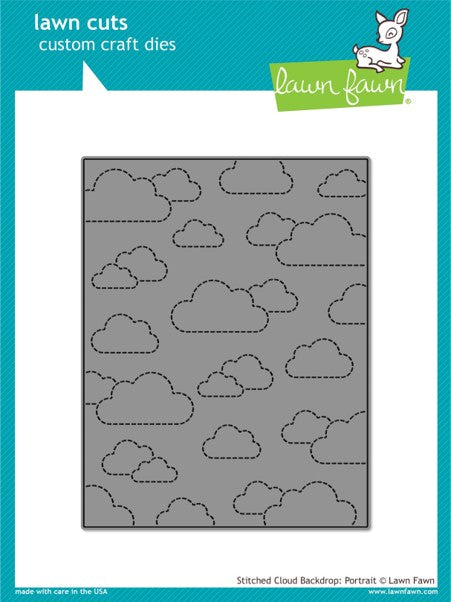 Lawn Fawn LF1424 Stitched Cloud Backdrop Portrait die set