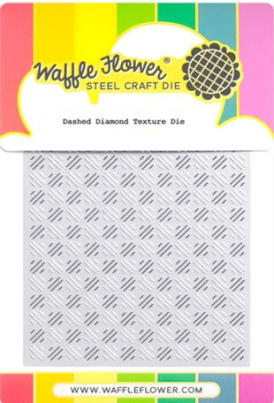Waffle Flower - Dashed Diamond Texture die