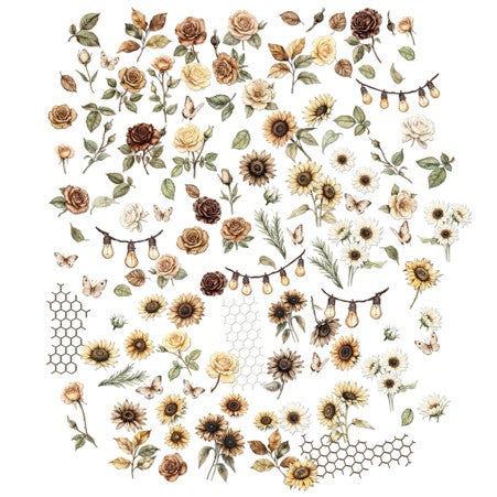 49 & Market - Country Heart Cafe Laser Cut Wildflowers JCH36381