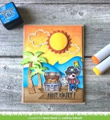 Lawn Fawn LF1424 Stitched Cloud Backdrop Portrait die set