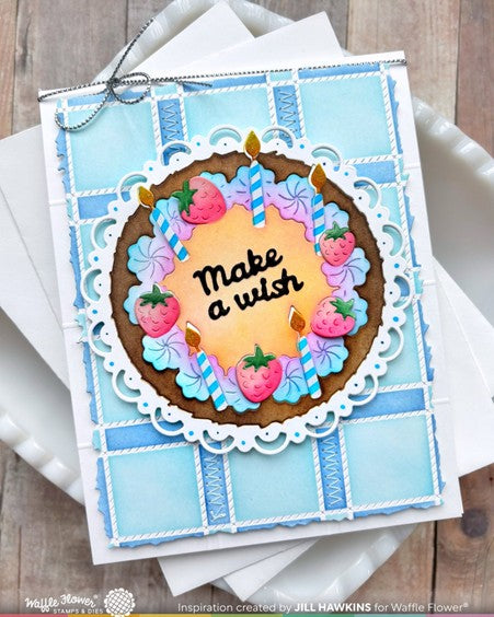 Waffle Flower Designs - Cake Focal (Die and Stencil set)