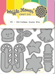 Waffle Flower - Postage Collage Christmas Icons Die