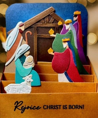 Honey Bee Dies - Lovely Layers Nativity Scene