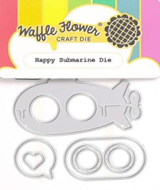 Waffle Flower - Happy Submarine die