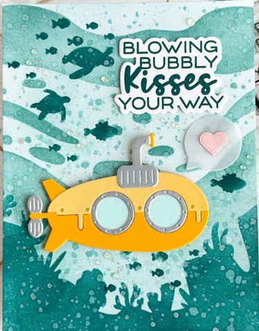 Waffle Flower - Happy Submarine die