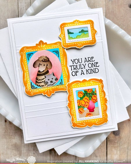 Waffle Flower - Postage Collage Frames Combo
