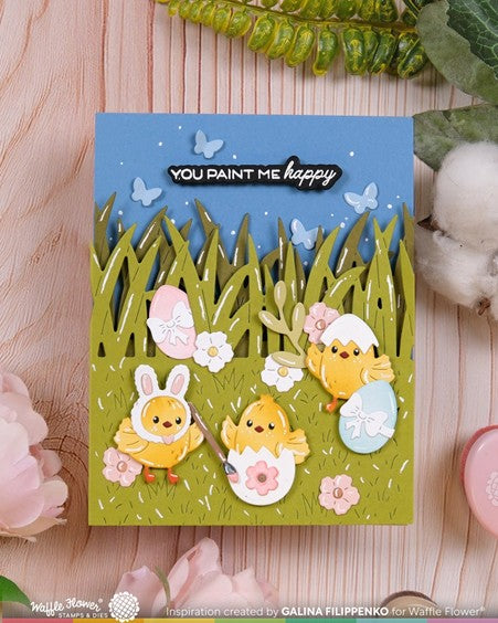 Waffle Flower Designs - Tall Grass die***