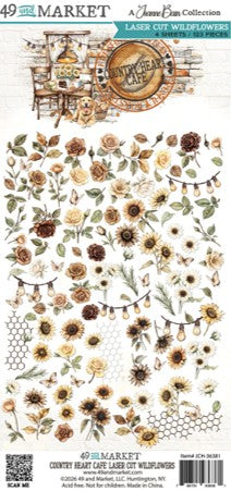 49 & Market - Country Heart Cafe Laser Cut Wildflowers JCH36381