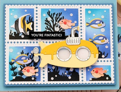 Waffle Flower - Happy Submarine die