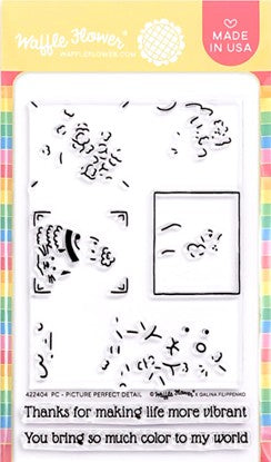 Waffle Flower - Stamp Postage Collage Picture Perfect
