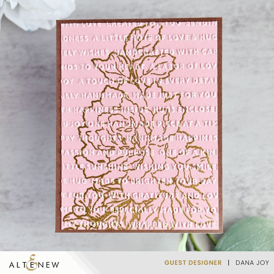 Altenew - Handmade Happiness 3D Embossing Folder***