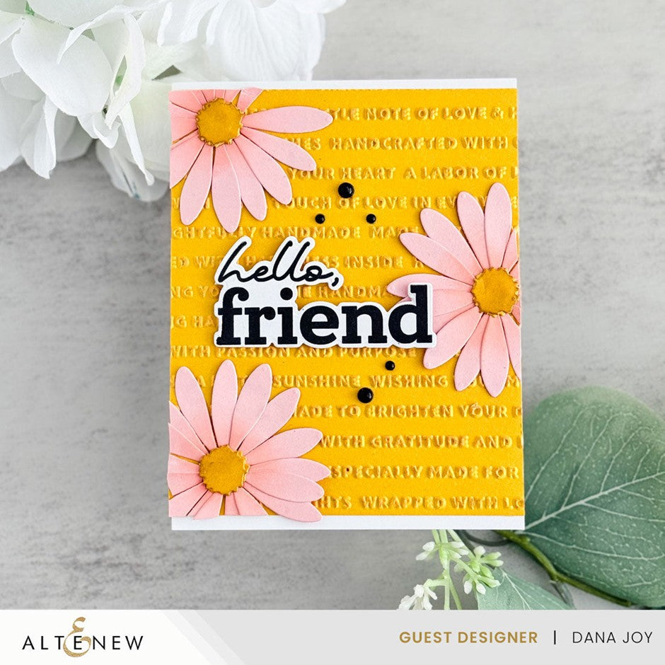 Altenew - Handmade Happiness 3D Embossing Folder***