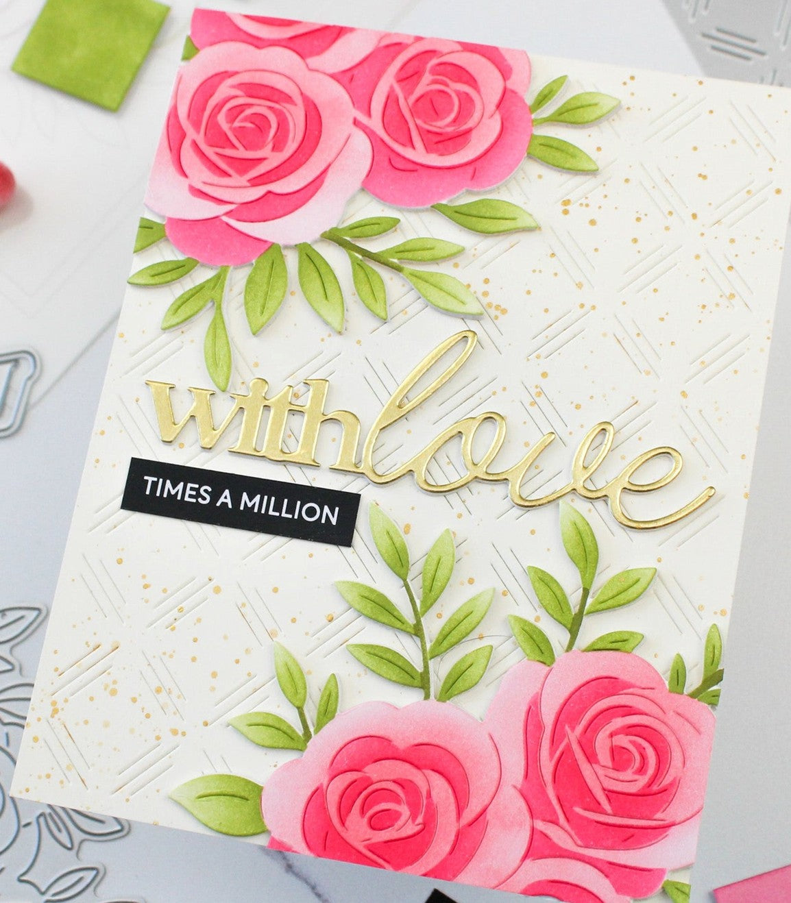 Waffle Flower - Rose Bouquet Stencil *** sold out