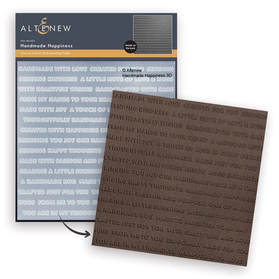 Altenew - Handmade Happiness 3D Embossing Folder***