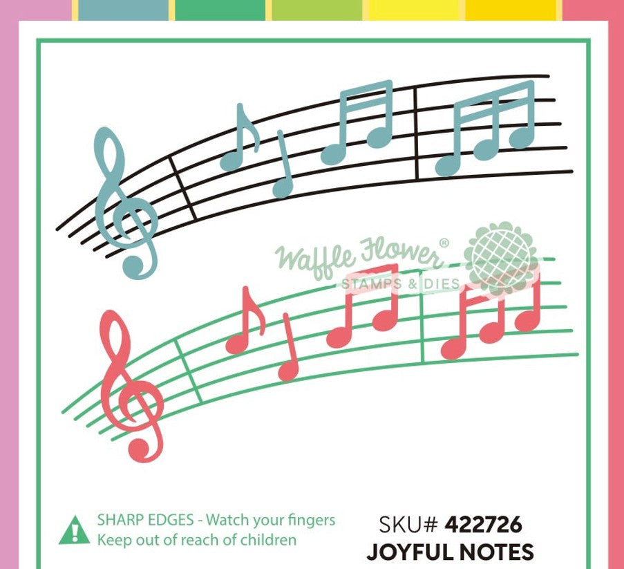 Waffle Flower - Joyful Notes Die