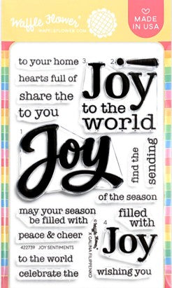 Waffle Flower - Joy Sentiments (Stamp and Die Set)