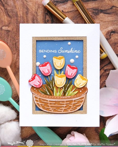 Waffle Flower Designs - Basketful Base die***