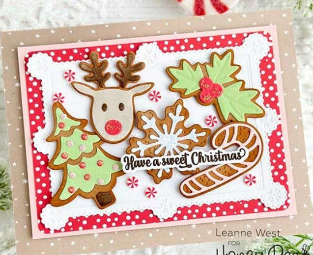 Honey Bee Dies - Lovely Layers Christmas Cookies
