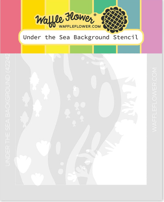 Waffle Flower - Under The Sea Background Stencil