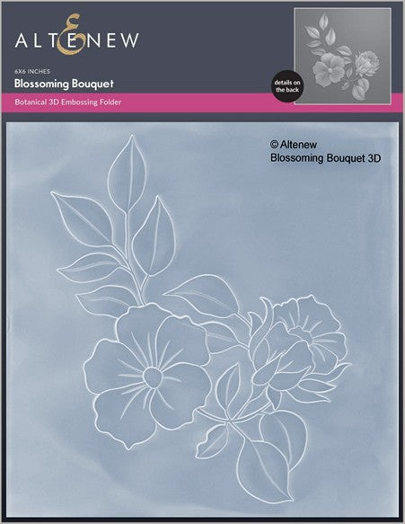 Altenew - Blossoming Bouquet Embossing Folder and Stencil Bundle