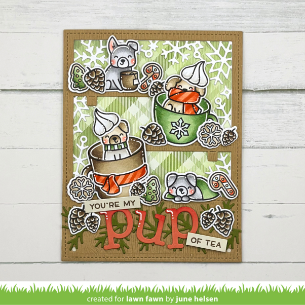Lawn Fawn - Cozy Dogs (Stamp & Die Set) - LF4250/LF4251