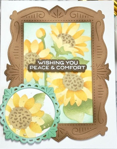 Waffle Flower - NPC Sunflower Stencil -422607