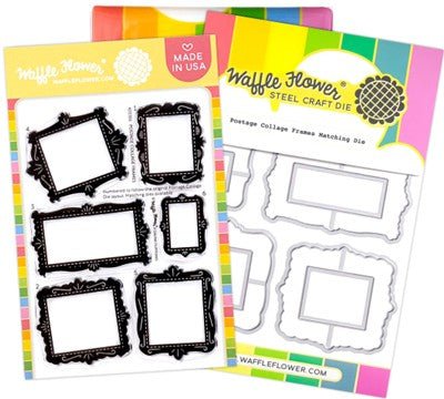 Waffle Flower - Postage Collage Frames Combo